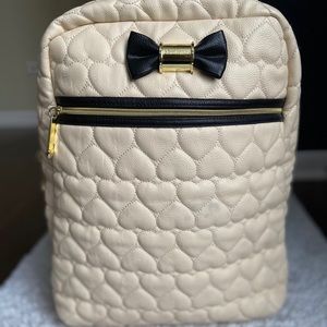 Betsy Johnson Heart Quilted Backpack